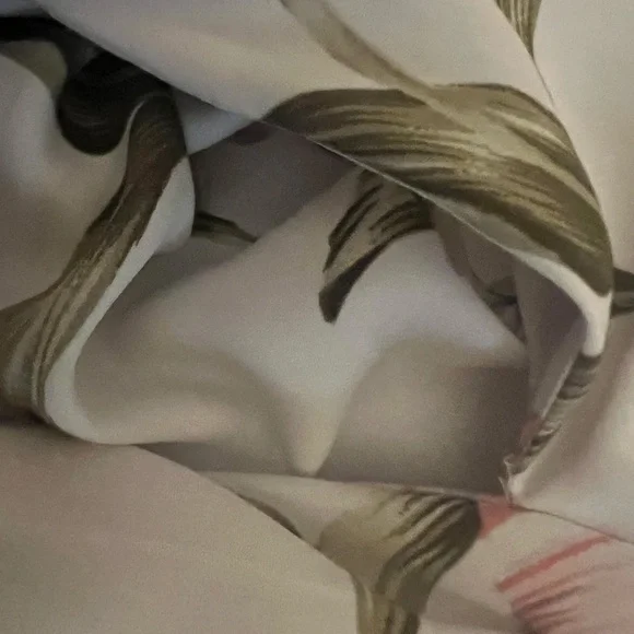 Floral Mini Dress in White and Pink - Picture 10 of 10